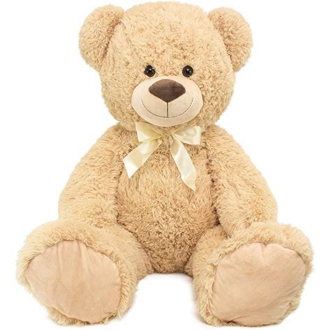 Peluche XXL Ours Beige 100 Cm Peluchegeante