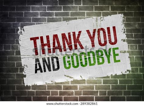 Thank You Goodbye Stock Illustration 289382861