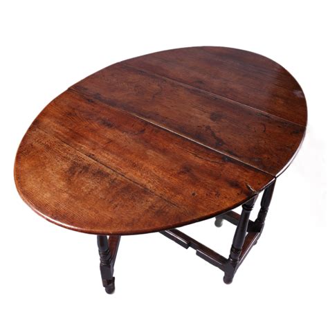 17th Century Elm And Oak Drop Leaf Table Reepham Antiques