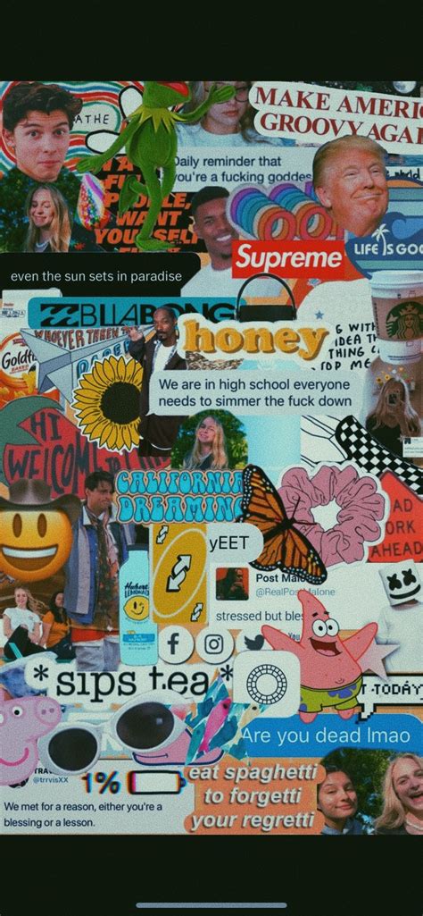 A Collage Of Various Stickers On A Cell Phone Screen With The Text Make