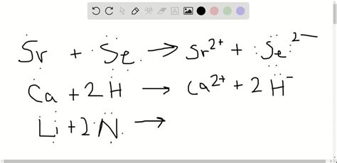 Write the Lewis dot symbols of the reactants and products in the ...