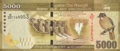 Sri Lanka 5000 Rupii Tama 2020 P 128g Supermonetypl Monety