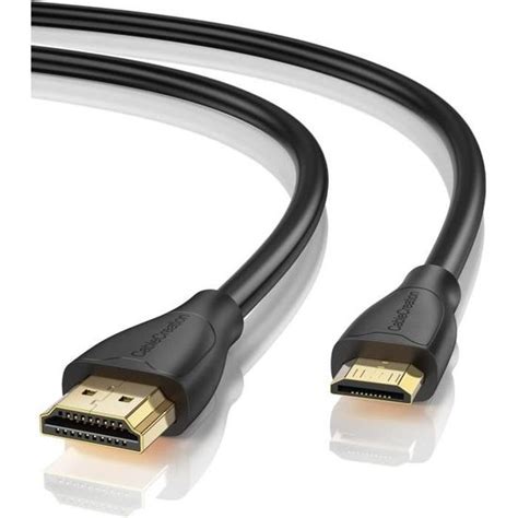 Câble Mini HDMI vers HDMI haute vitesse 4K HDMI mâle vers mâle