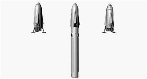 3d rocket mars model