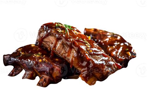 Tasty grilled pork ribs isolated on transparent background 25228131 PNG