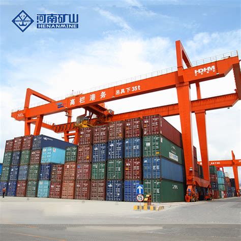 High Quality Rmg Type Double Girder Rail Mobile Container Gantry Crane