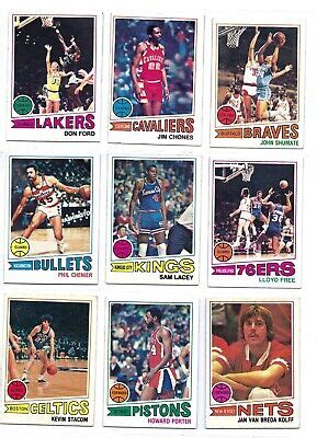 1977 78 TOPPS BASKETBALL 9 CARD LOT EBay