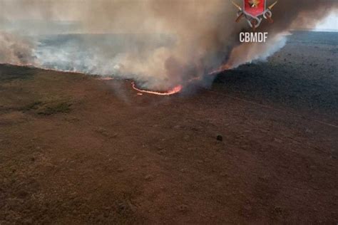 Combate A Incêndio No Parque Nacional De Brasília é Retomado