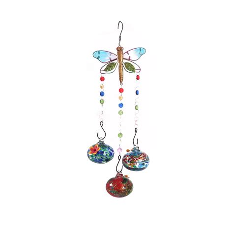 Ktmgm Charming Wind Chime Hummingbird Feeder Outdoor Hanging Bird