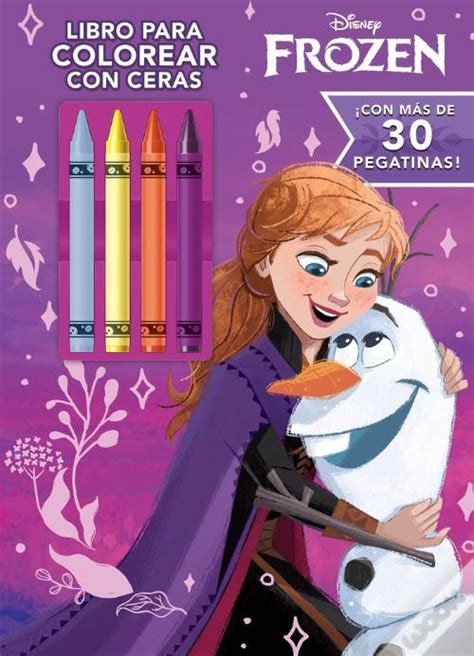 Frozen Libro Para Colorear Con Ceras De Walt Disney Livro Wook