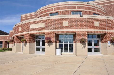 Modern Red Brick School Building Stock Photo Image Of Structure