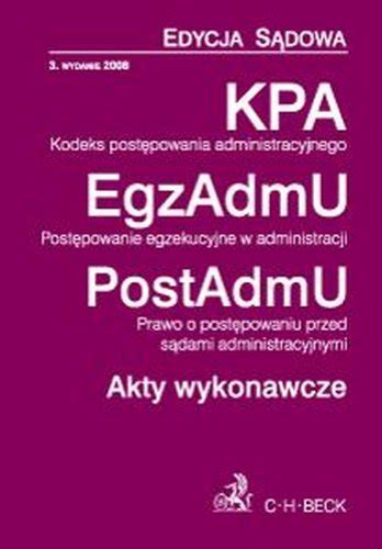 Kodeks Postepowania Administracyjnego Postepowanie Egzekucyjne W