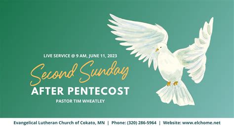 June Evangelical Lutheran Church Of Cokato Mn Second Sunday