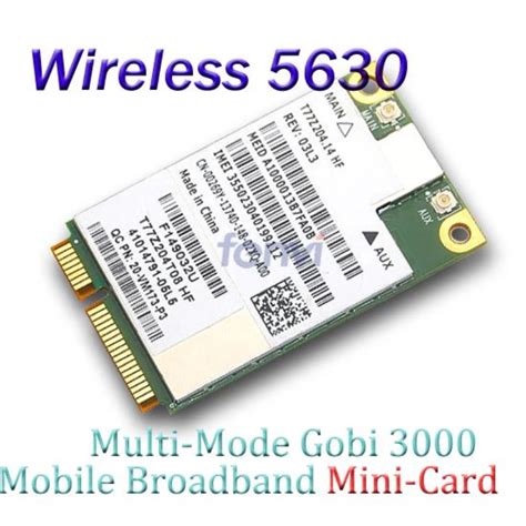 Unlocked Gobi3000 Wireless 3G WWAN Broadband Mini PCIe Card HSPA EV