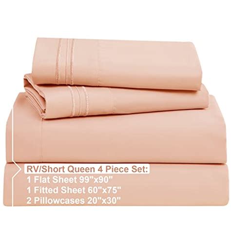 Snapklik Nestl RV Short Queen Sheets Set 4 Piece Bed Sheets For