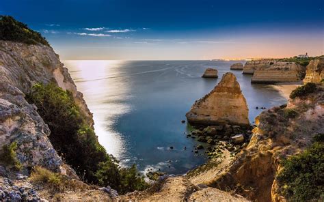 Wallpaper Sunlight Landscape Sea Bay Nature Shore Reflection Beach Coast Cliff Cape