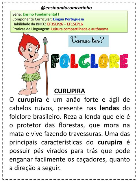 Lendas Do Folclore Educa O Infantil Sololearn