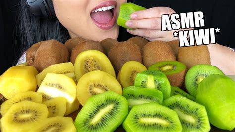 Asmr Kiwi Fruit Platter Eating Sounds Green Kiwi Vs Gold Kiwi No Talking Asmr Phan Youtube