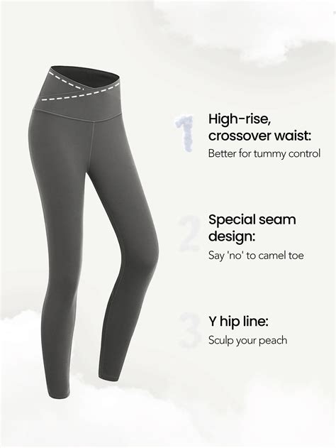 Glowmode Featherfit Crossover Yoga Leggings Buttery Soft High