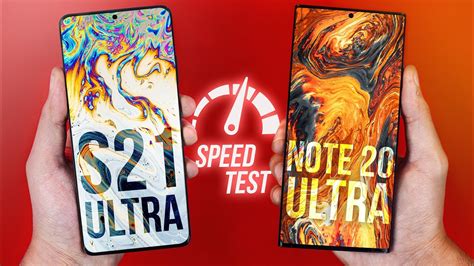 Samsung Galaxy S21 Ultra Vs Note 20 Ultra Speed Test Youtube