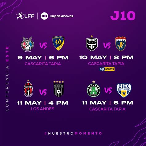 LFF on Twitter 𝐂𝐀𝐋𝐄𝐍𝐃𝐀𝐑𝐈𝐎 𝐉𝟏𝟎 Te traemos la décima jornada del