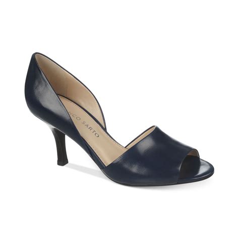 Lyst Franco Sarto Ilsa Two Piece Pumps In Blue