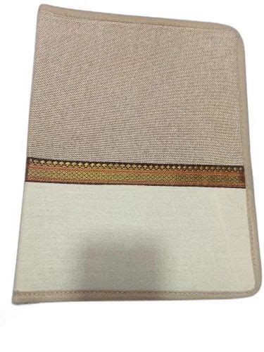 Jute Multicolor Cloth Conference Folder For Office Paper Size A4 At