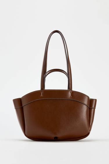 Shopper Bag Chocolate Zara United Kingdom