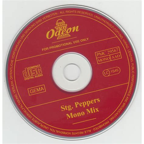 Sgt Peppers Monomix De The Beatles Cd Con Templeofmusic Ref