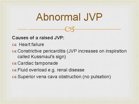 Jugular Venous Pressure And Carotid Arterial Pressure Maha