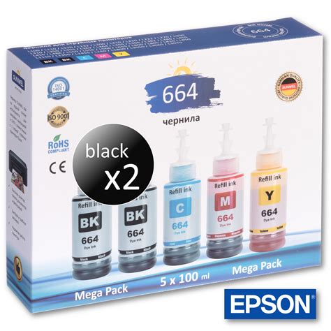 Краска для заправки принтера epson — купить по низкой цене на Яндекс ...