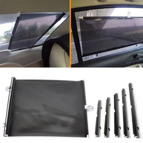 CITALL Black Color 40 X 60cm Retractable Car Auto Front Rear Windshield