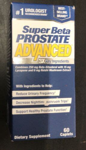 Super Beta Prostate Advanced By New Vitality Caplets Exp