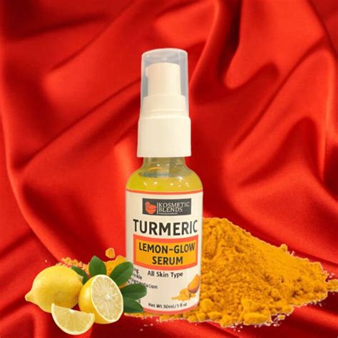 Turmeric Lemon Glow Serum Dark Spot Anti Aging Facial Essence Serum Etsy