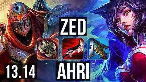 Zed Vs Ahri Mid Quadra Games Legendary Rank Zed