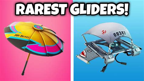 RAREST GLIDERS In Fortnite YouTube