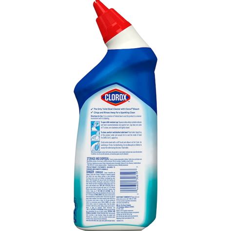 Clorox Clinging Bleach Gel 24 Fl Oz Ocean Mist Toilet Bowl Cleaner 4460030619 At