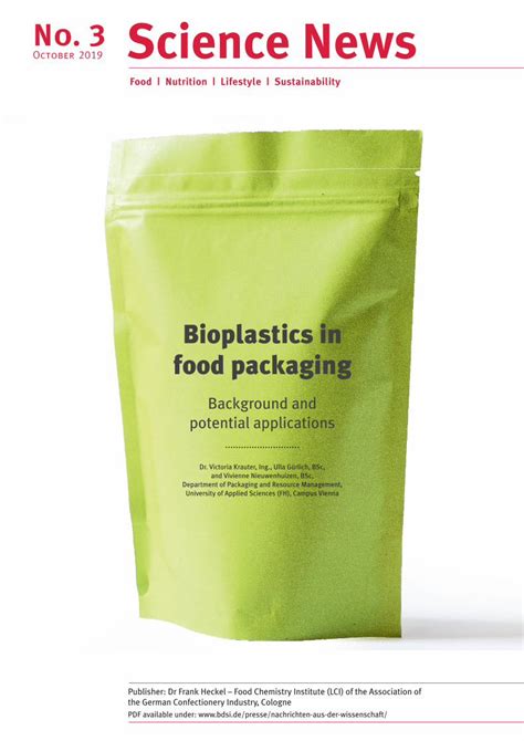 Pdf Bioplastics In Food Packaging · Rences Between Bio Based And Biodegradable Plastics