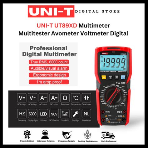 Jual Uni T Ut Xd Multimeter Multitester Avometer Voltmeter Digital