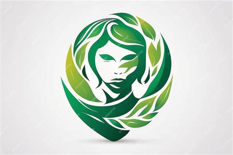 Premium Vector Illustration Art Of A Leaf Human Logo With White