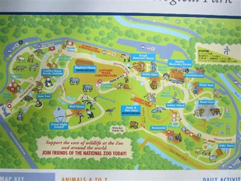 ZOO map - Picture of National Zoological Park, Washington DC - TripAdvisor