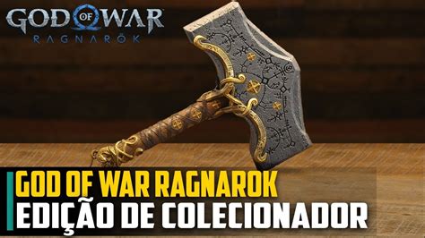 God of War RAGNAROK edição de colecionador PRIMEIRO UNBOXING