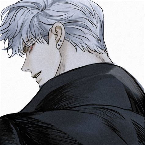 Handsome Anime Guys: Grey-Haired Character with Glasses