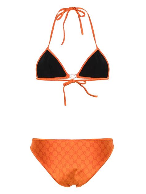 Gucci GG Supreme Print Bikini Set Farfetch