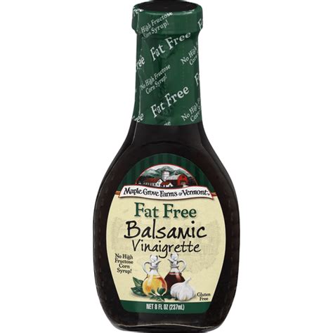 Maple Grove Farms Fat Free Balsamic Vinaigrette Salad Dressing 8 Oz