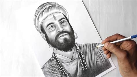 Chhatrapati Shivaji Maharaj Drawing Step By Step Shading Tutorial