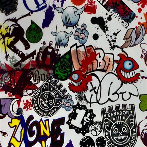 GRAFFITI STICKER BOMB HYDROGRAPHIC FILM – Dip Pros