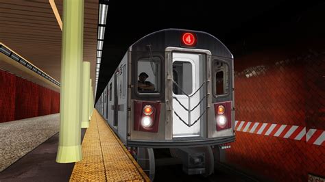 OpenBVE 4 Train From Crown Heights Utica Avenue To Woodlawn R142