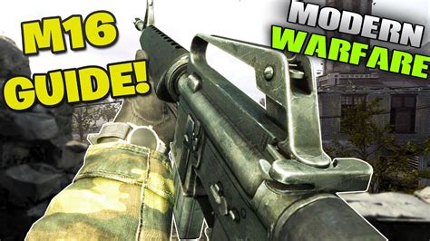 Call Of Duty Modern Warfare M16 How To Make It In The Gunsmith Cod