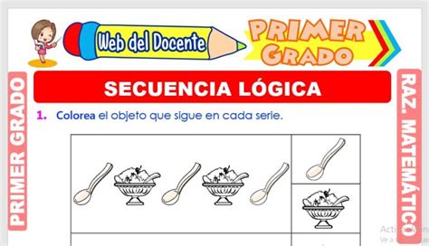 Secuencia Lógica para Primer Grado de Primaria Web del Docente